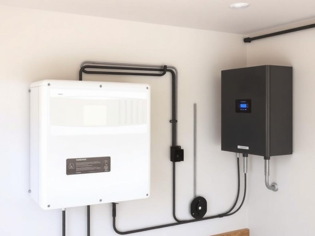 Home battery and inverter installation