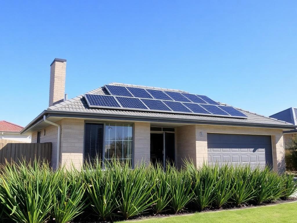 Completed residential solar project
