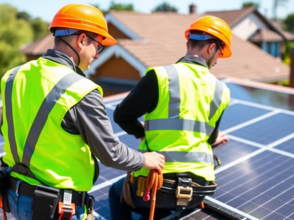 Our accredited installation team on site